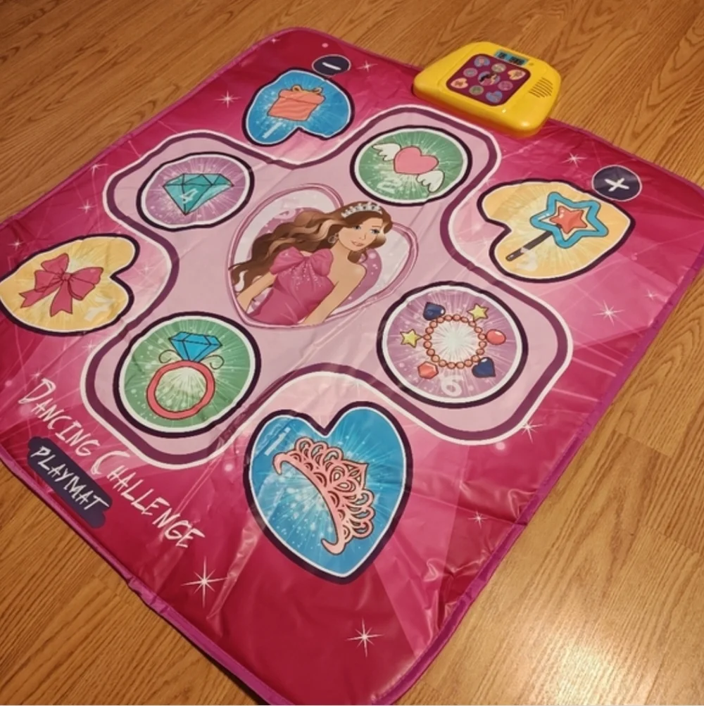 Princess Dancing Challenge Playmat - LED Musical Dance Pad for Kids